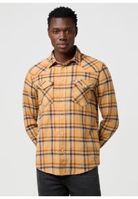 Wrangler - MESKA KOSZULA WRANGLER WESTERN SHIRT BROWN BLUE 112372456 #1