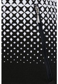 Newland Bluza damska kolor czarny wzorzysta. Okazja: na co dzień. Kolor: czarny. Materiał: materiał, dzianina. Styl: casual #3