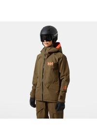 Damska kurtka narciarska Helly Hansen Ridge Infinity Shell. Kolor: brązowy, beżowy, wielokolorowy. Sezon: zima. Sport: narciarstwo #1