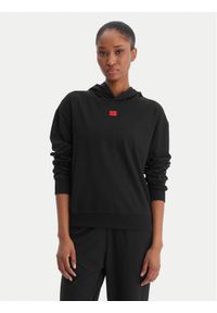 Hugo - HUGO Bluza Signature 50556816 Czarny Regular Fit. Kolor: czarny. Materiał: bawełna #1
