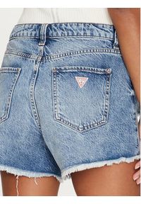 Guess Szorty jeansowe W4GD74 D5BO0 Niebieski Slim Fit. Kolor: niebieski. Materiał: lyocell, bawełna