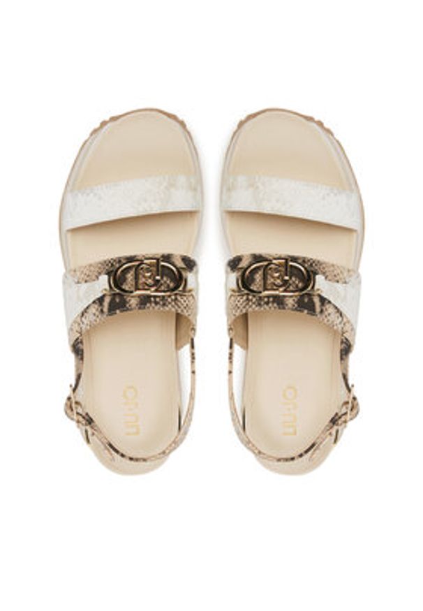 Liu Jo Sandały Maxi Wonder Sandal 30 BA5081 EX289 Beżowy. Kolor: beżowy. Materiał: skóra