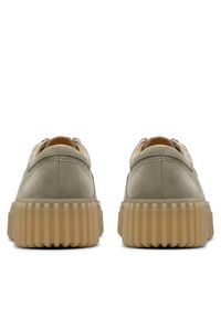 Clarks Półbuty Torhill Bee 26181190 Zielony. Kolor: zielony. Materiał: skóra, nubuk
