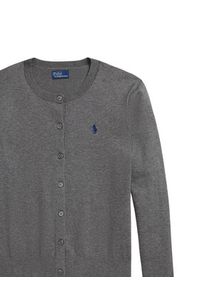 Polo Ralph Lauren Kardigan 211971871006 Szary Regular Fit. Typ kołnierza: polo. Kolor: szary. Materiał: bawełna #2