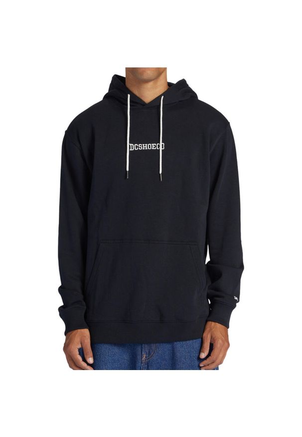 DC Shoes - Bluza z kapturem dla Mężczyzn BASELINE Czarny. Typ kołnierza: kaptur. Kolor: brązowy, zielony, wielokolorowy. Materiał: materiał, poliester, bawełna. Sport: skateboard