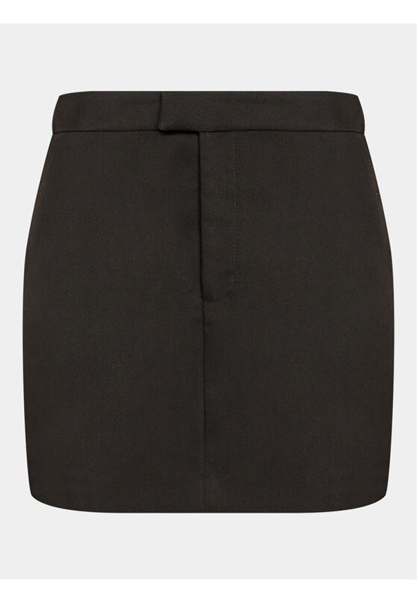 Gina Tricot Spódnica mini 20560 Czarny Regular Fit. Kolor: czarny. Materiał: syntetyk
