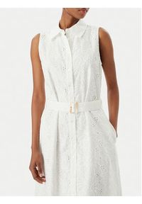 LOLA CASADEMUNT Sukienka koszulowa LS2616144 Biały Regular Fit. Kolor: biały. Materiał: bawełna. Typ sukienki: koszulowe #5
