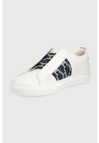 Hugo - HUGO sneakersy skórzane Futurism kolor biały. Nosek buta: okrągły. Kolor: biały. Materiał: skóra