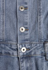 Born2be - Niebieski Jeansowy Kombinezon z Bawełny na Ramiączkach z Prostymi Nogawkami Laelliana. Kolor: niebieski. Materiał: jeans, bawełna. Długość rękawa: na ramiączkach. Sezon: lato #2
