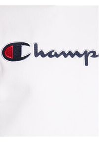 Champion Bluza Script Logo Embroidery 217858 Biały Regular Fit. Kolor: biały. Materiał: bawełna #4