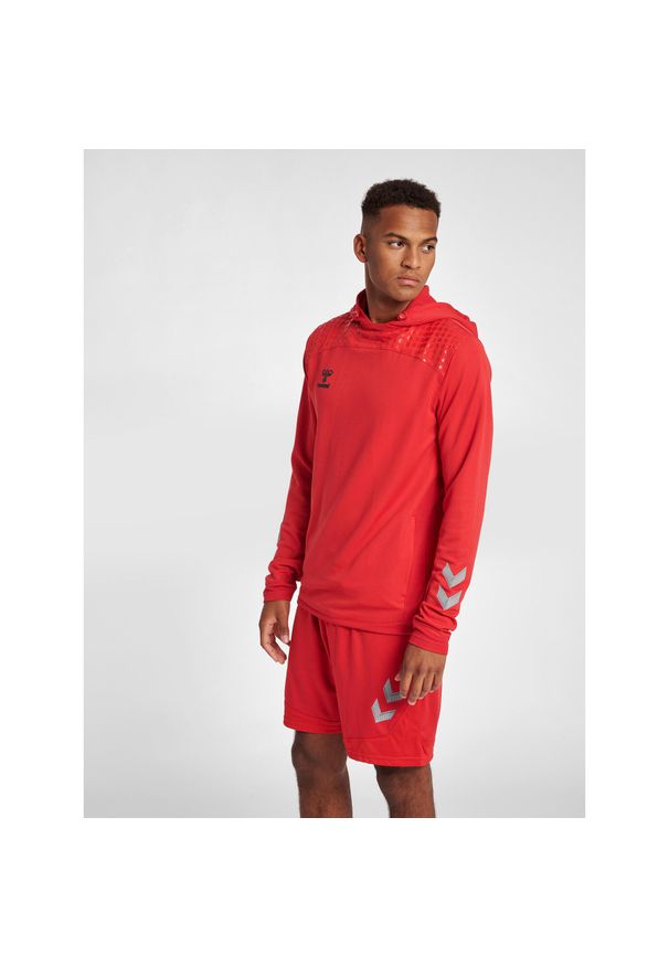 Bluza z kapturem Hummel hmlLEAD poly. Typ kołnierza: kaptur. Kolor: czerwony, wielokolorowy, różowy. Sport: fitness, turystyka piesza
