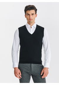 Pako Lorente - PAKO LORENTE - Bezrękawnik z dekoltem w serek. Okazja: na co dzień. Typ kołnierza: dekolt w serek. Materiał: wełna. Długość rękawa: bez rękawów. Sezon: jesień. Styl: casual #1