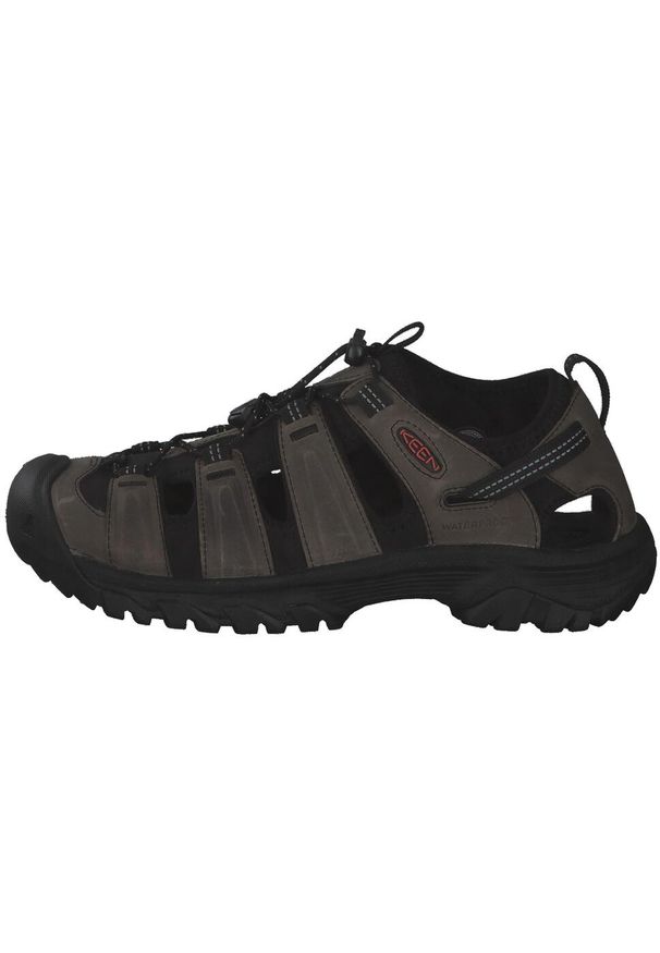 keen - Sandały męskie, Keen Targhee III Sandal. Kolor: wielokolorowy, szary, czarny, brązowy. Materiał: tkanina, skóra, materiał, syntetyk. Sport: turystyka piesza