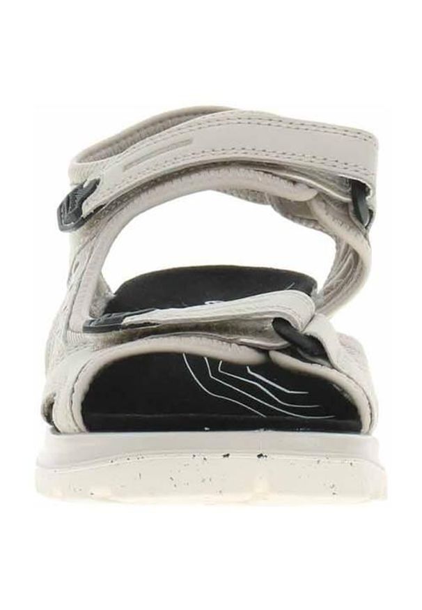 ecco - Buty do chodzenia damskie Ecco 82218302163. Zapięcie: rzepy. Kolor: beżowy. Materiał: materiał. Sport: turystyka piesza