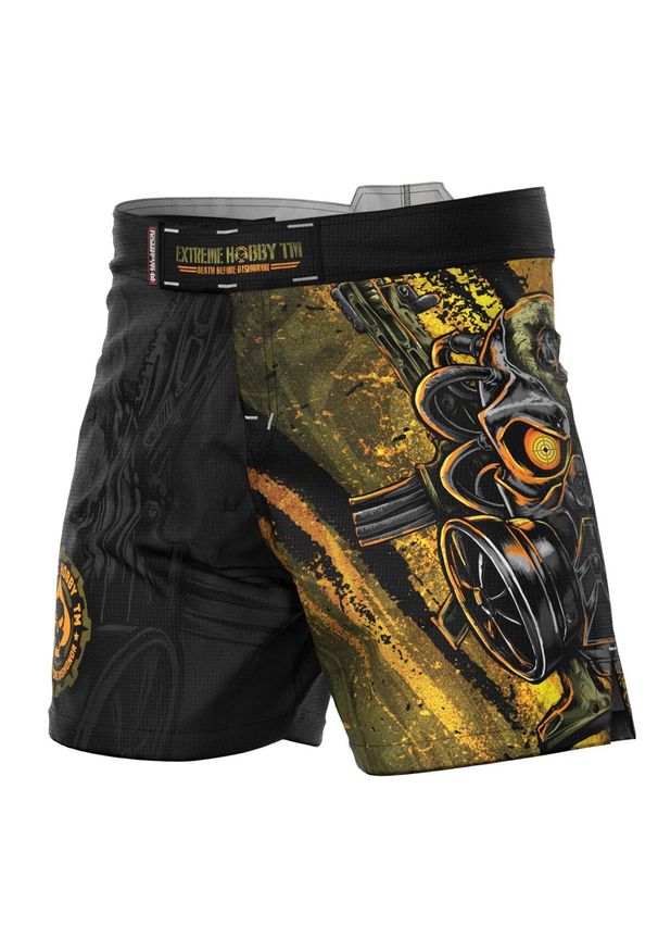 Spodenki Sportowe Męskie na trening i siłownię EXTREME HOBBY DBD. Kolor: czarny. Materiał: poliester, elastan. Sport: fitness