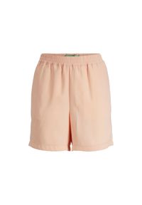 Szorty damskie JJXX Jxpoppy. Kolor: różowy. Materiał: tkanina. Długość: krótkie. Wzór: gładki, aplikacja #1