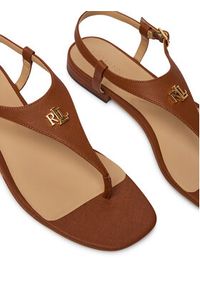 Lauren Ralph Lauren - LAUREN RALPH LAUREN Sandały 802982881001 Brązowy. Kolor: brązowy. Materiał: skóra #6