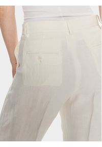 Weekend Max Mara Spodnie materiałowe Malizia 2415131022 Biały Relaxed Fit. Kolor: biały. Materiał: len #3