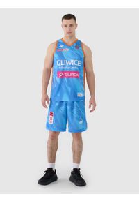 4f - 4F Koszulka meczowa replika wyjazdowa z sezonu 2024/25 męska 4F x PLK - GTK Gliwice - multikolor 3XL. Typ kołnierza: dekolt w serek. Kolor: wielokolorowy. Materiał: dzianina, włókno, materiał, syntetyk. Wzór: nadruk, gładki, ze splotem. Sport: koszykówka, fitness #2