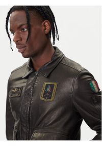 Aeronautica Militare Kurtka skórzana 252PN0895U100839 Czarny Regular Fit. Kolor: czarny. Materiał: skóra #3