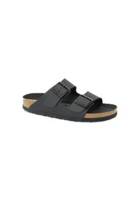 Klapki unisex Birkenstock Arizona Birkoflor. Kolor: czarny. Materiał: materiał, syntetyk