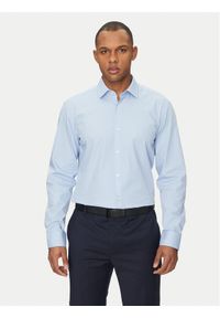 Hugo Koszula C-Jenno 50289499 Błękitny Slim Fit. Kolor: niebieski. Materiał: bawełna