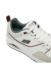 skechers - Skechers Sneakersy Uno Retro One 183020/WGR Biały. Kolor: biały. Materiał: skóra