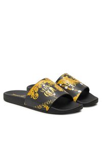 Versace Jeans Couture Klapki 77VA3SQ3 ZS834 Czarny. Kolor: czarny