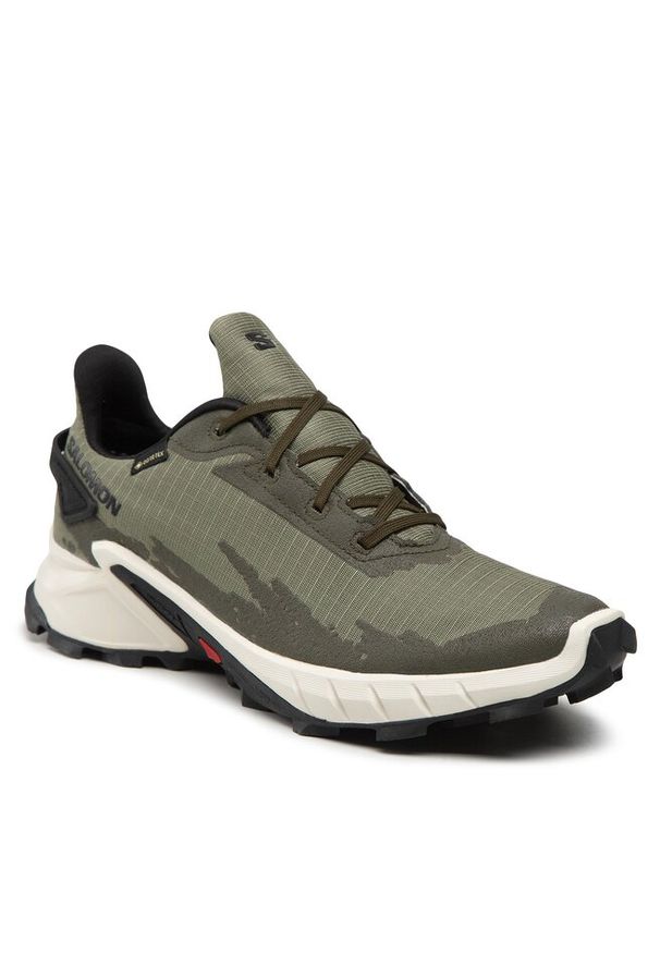salomon - Buty do biegania Salomon. Kolor: zielony. Technologia: Gore-Tex