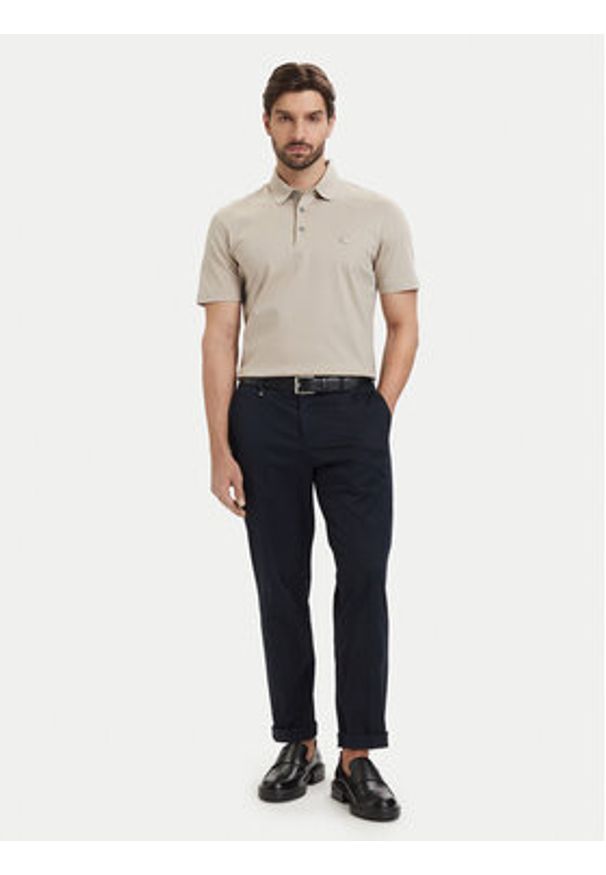 BOSS Polo C-Parris 50555829 Beżowy Regular Fit. Typ kołnierza: polo. Kolor: beżowy. Materiał: bawełna