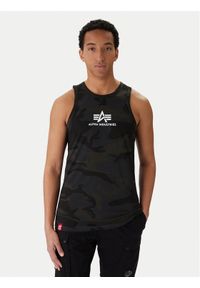 Alpha Industries Tank top Basci Camo 126566C Szary Regular Fit. Kolor: szary. Materiał: bawełna #1