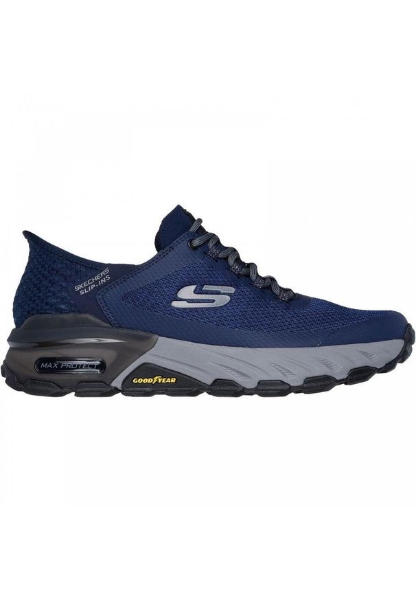 skechers - Buty męskie SKECHERS Max Protect Assembly. Kolor: niebieski