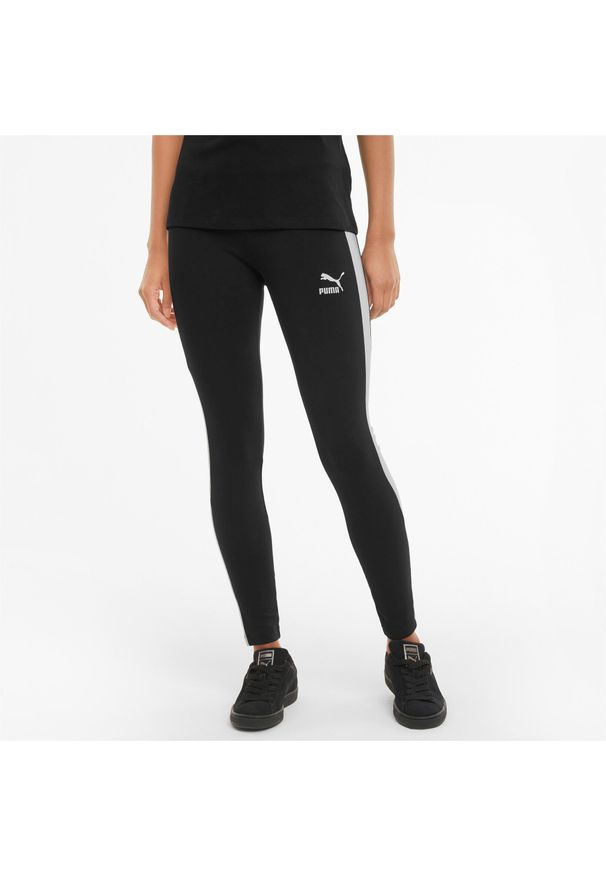 Damskie legginsy Puma Iconic T7 MR. Kolor: czarny. Sport: fitness