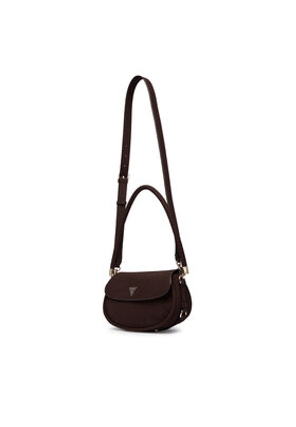 Guess Torebka Danya HWSG99 18190 Brązowy ciemny. Kolor: brązowy. Materiał: skórzane
