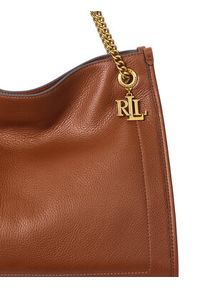 Lauren Ralph Lauren - LAUREN RALPH LAUREN Torebka 431969352001 Brązowy. Kolor: brązowy. Materiał: skórzane #6