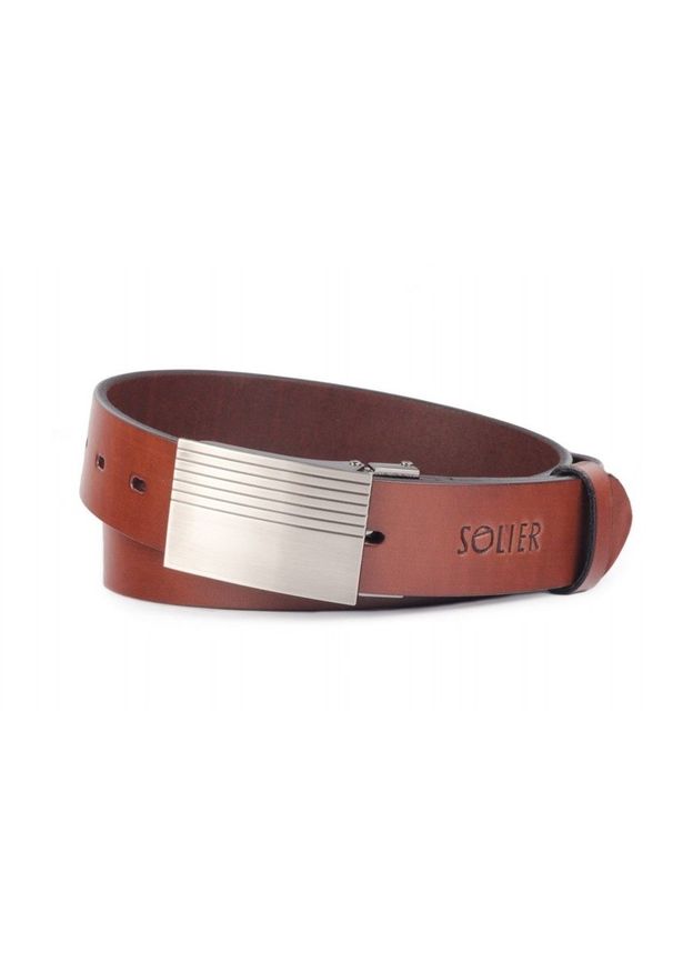 Pasek Solier w paski, elegancki