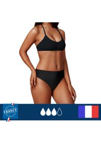 PLIM UNDERWEAR - Dół menstruacyjnego stroju kąpielowego- duża chłonność. Kolor: czarny