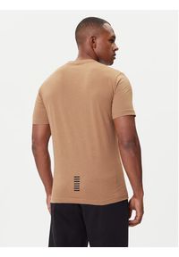 EA7 Emporio Armani T-Shirt 8NPT25 PJVPZ U6171 Beżowy Regular Fit. Kolor: beżowy. Materiał: bawełna #3