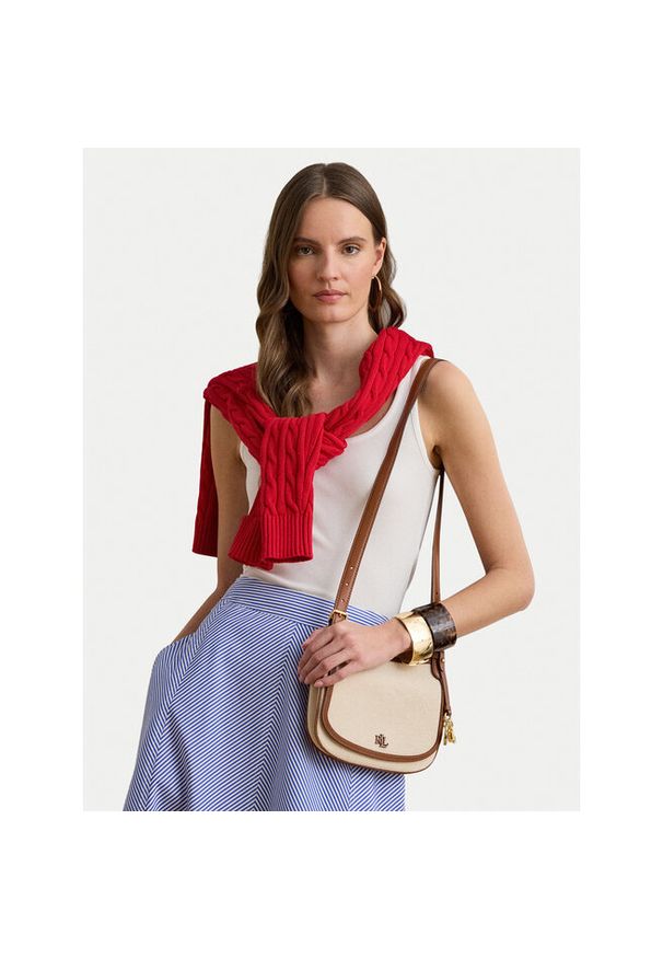 Lauren Ralph Lauren - Torebka LAUREN RALPH LAUREN. Kolor: beżowy