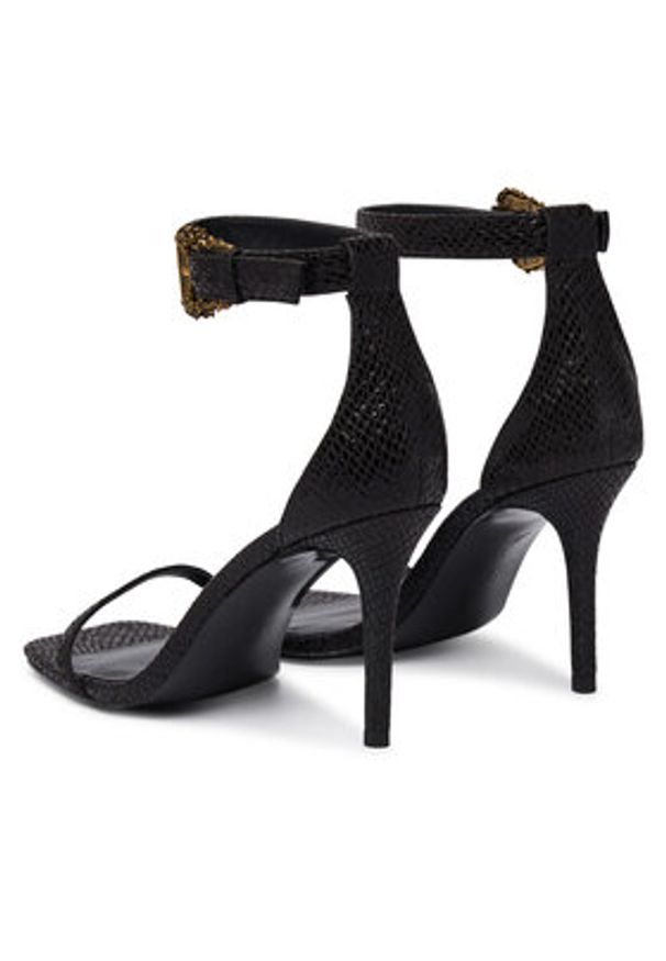 Versace Jeans Couture Sandały 80VA3S76 ZSS84 Czarny. Kolor: czarny. Materiał: skóra