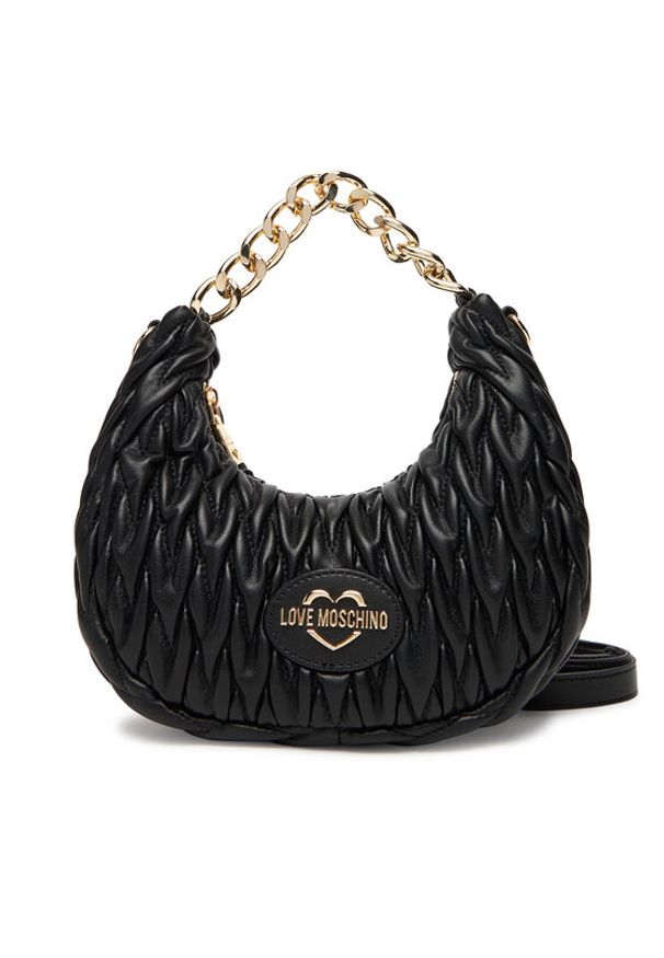 Love Moschino - LOVE MOSCHINO Torebka JC4014PP1NLH0000 Czarny. Kolor: czarny. Materiał: skórzane