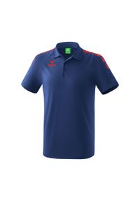 ERIMA - Polo 5-C Erima Essential. Typ kołnierza: polo. Kolor: wielokolorowy, niebieski, czerwony. Materiał: bawełna, poliester. Sport: piłka nożna #1