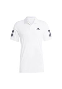 Adidas - Koszulka Club Tennis 3-Stripes Polo. Typ kołnierza: polo. Kolor: biały. Materiał: materiał