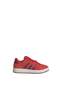 Adidas - Buty Grand Court 00s Kids. Kolor: biały, czerwony, wielokolorowy, czarny. Materiał: materiał