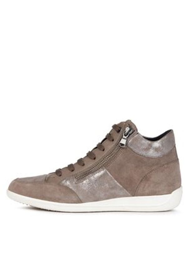 Geox Sneakersy D Myria D3668B 022TC C6692 Szary. Kolor: szary. Materiał: skóra