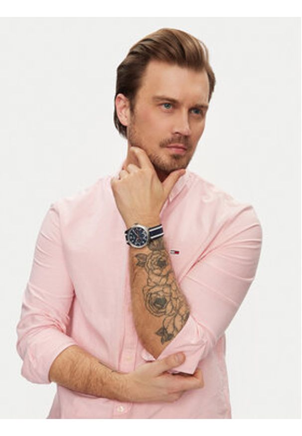 Lacoste Zegarek Deuce 2011290 Granatowy. Kolor: niebieski