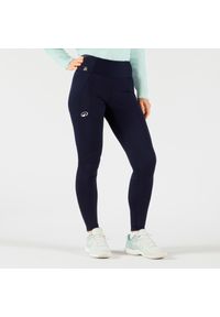 KUIKMA - Legginsy tenisowe damskie Artengo Dry Hip Ball. Kolor: czarny, niebieski, wielokolorowy. Materiał: tkanina, elastan, poliester, materiał. Sport: tenis