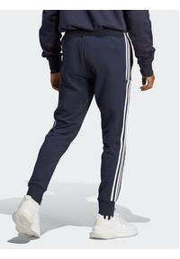 Adidas - adidas Spodnie dresowe Essentials French Terry Tapered Cuff 3-Stripes Joggers IC9406 Niebieski Regular Fit. Kolor: niebieski. Materiał: bawełna #3