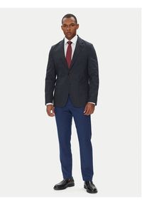 TOMMY HILFIGER - Tommy Hilfiger Marynarka MW0MW39743 Granatowy Slim Fit. Kolor: niebieski. Materiał: bawełna #7