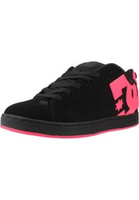 DC Shoes - Buty dc-shoes czarne skórzane sportowe. Okazja: na co dzień. Kolor: czarny. Materiał: skóra. Styl: sportowy #1